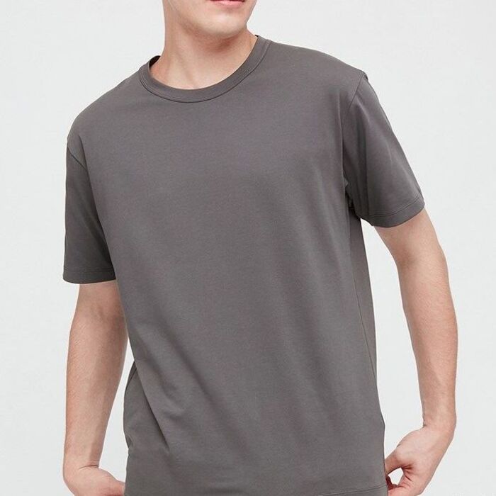 Uniqlo AIRism Cotton Crew Neck T Shirt