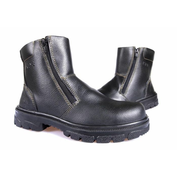 Black Mid-Cut Zipper Boot KPR K-806 | MF Asia Singapore